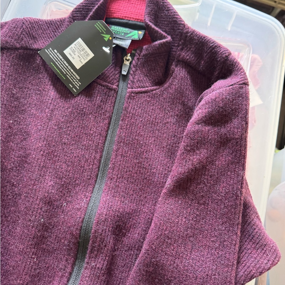 Eastern Mountain Sports Maroon Full-Zip Jacket